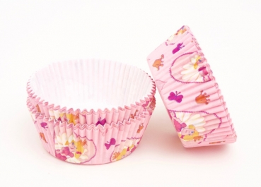 Cupcakes paper cup 60 pieces, pink princess at sweetART